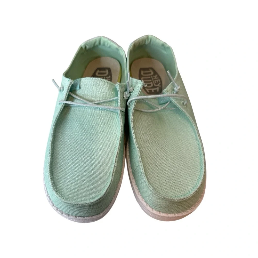 Hey Dude Sneakers‎ Shoes Womens Size 7 EU 38 Wendy Glitter Moon Stone New